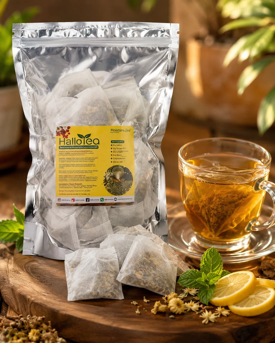Brewed HalloTea with silver pouch products